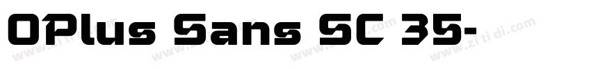 OPlus Sans SC 35字体转换